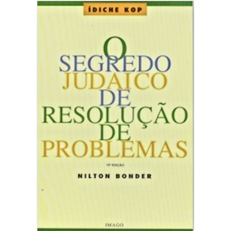 LIVRO  : O SEGREDO JUDAICO DE RESOLUÇÃO DE PROBLEMAS