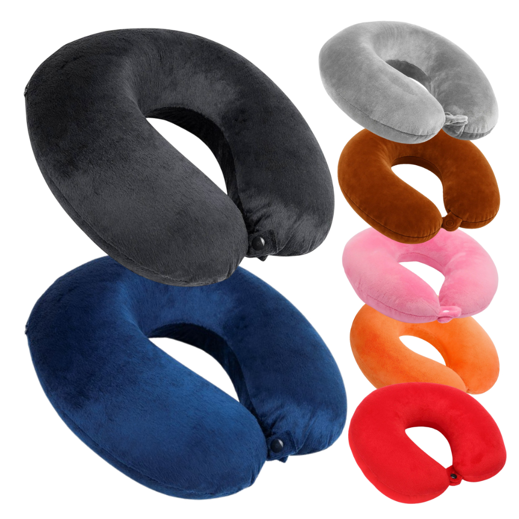 Imagem Travesseiro De Pescoço Almofada Descanso Protetor Viagem Confortável