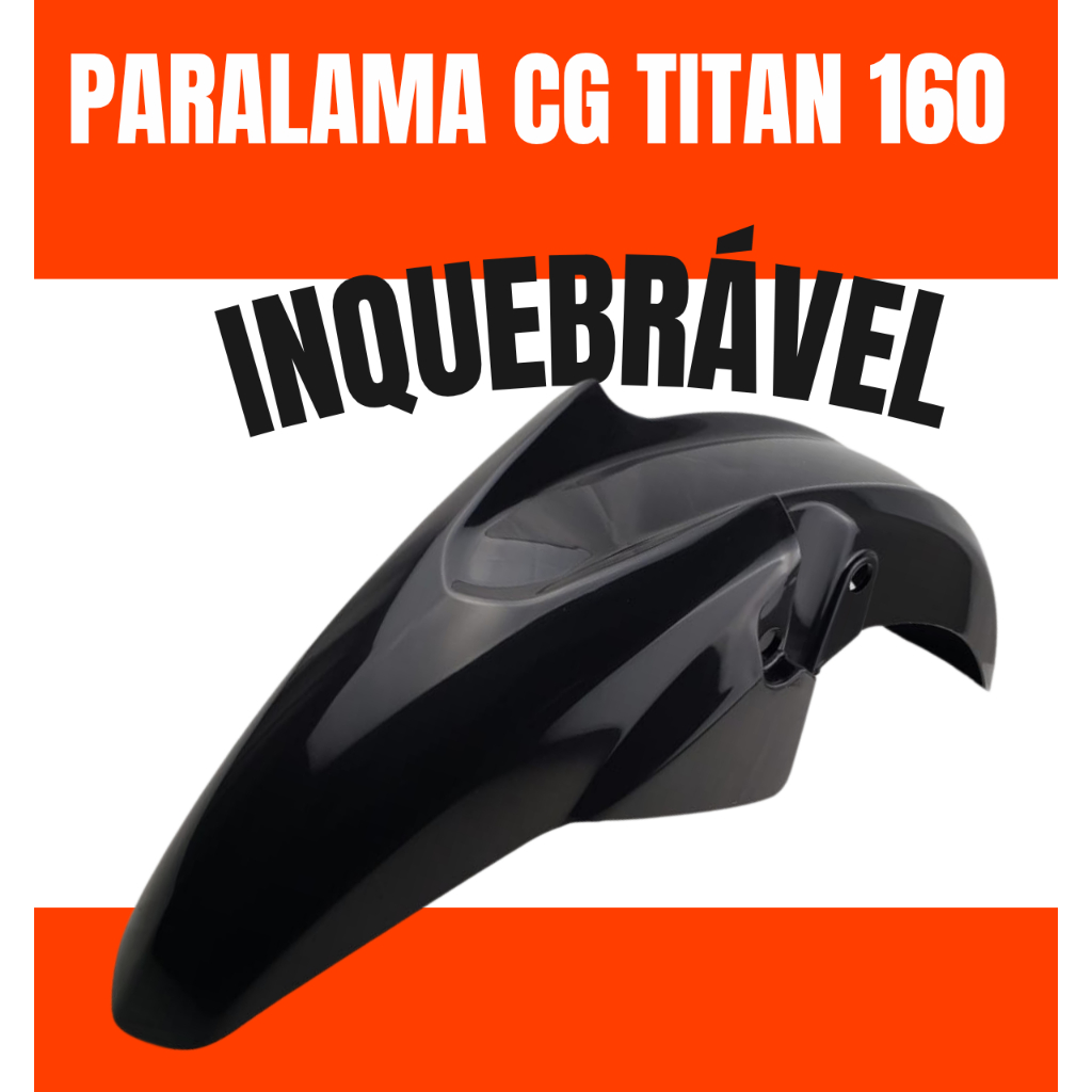 Paralama Cg 160 Titan Fan 2016 2017 2018 2019 2020 2021 2022 2023 2024 em Oferta na Shopee