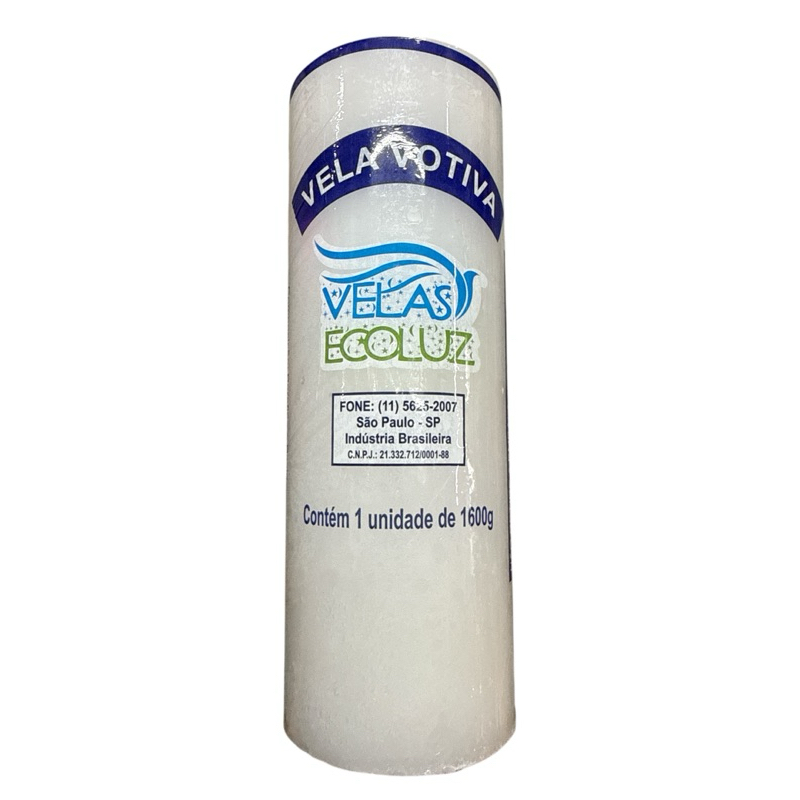 Vela 21 Dias Branca Votiva Eco Luz/ Nova Luz- Unidade/ 3 Unidades em Oferta na Shopee