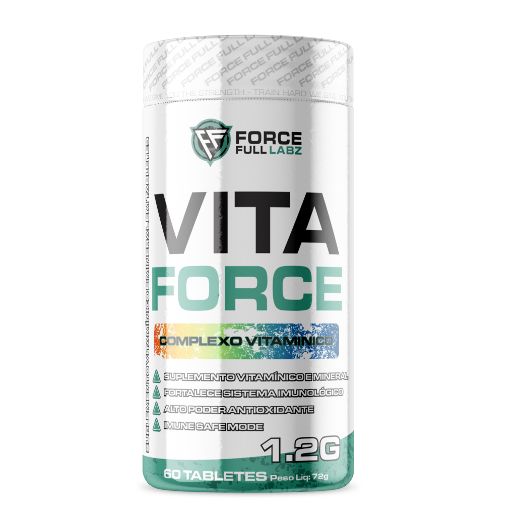 Vita Force Force Full Labz – Multivitamínico Completo A‑Z – Vitaminas e Minerais- 60 Capsulas