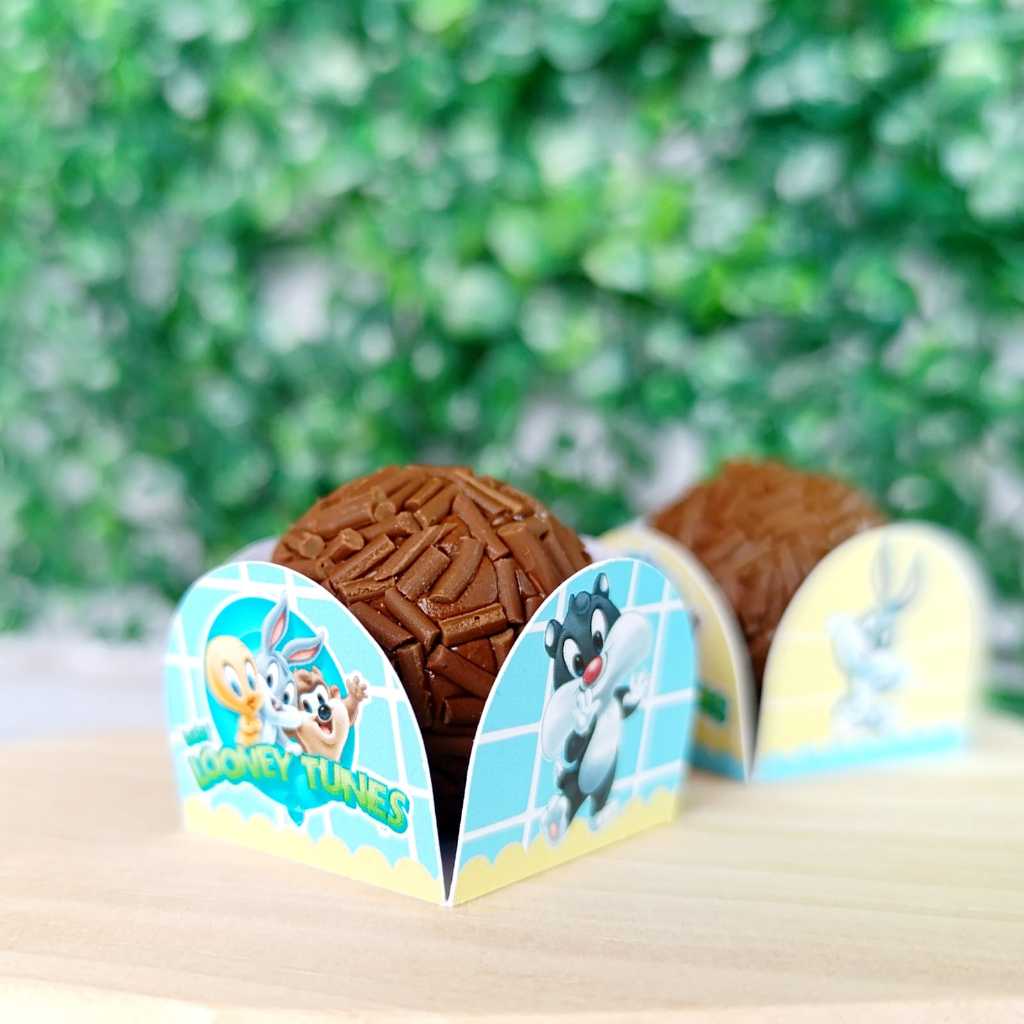 200 Forminhas para Docinhos Baby Looney Tunes Personalizadas 4 Pétalas Brigadeiro Festa Aniversário Doces em Oferta na Shopee