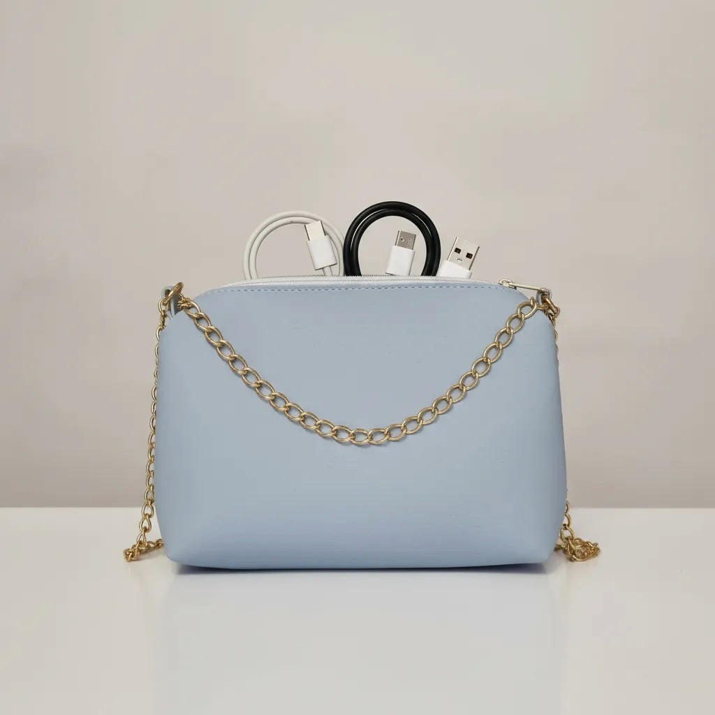 BOLSA FEMININA BAÚ ALÇA TRANSVERSAL