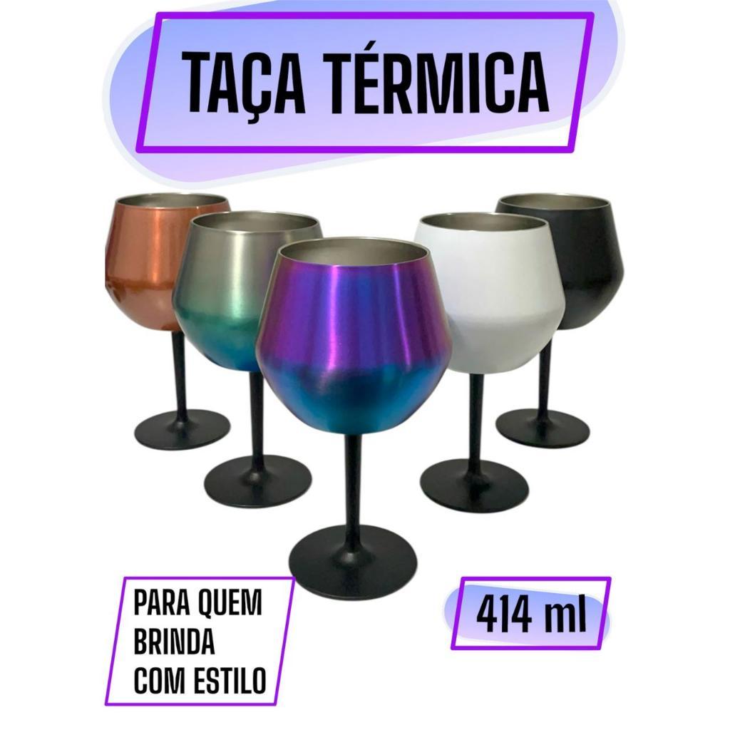 Taça Térmica Copo Prismática Cocktail 2 Em 1 Drinks 414 Ml