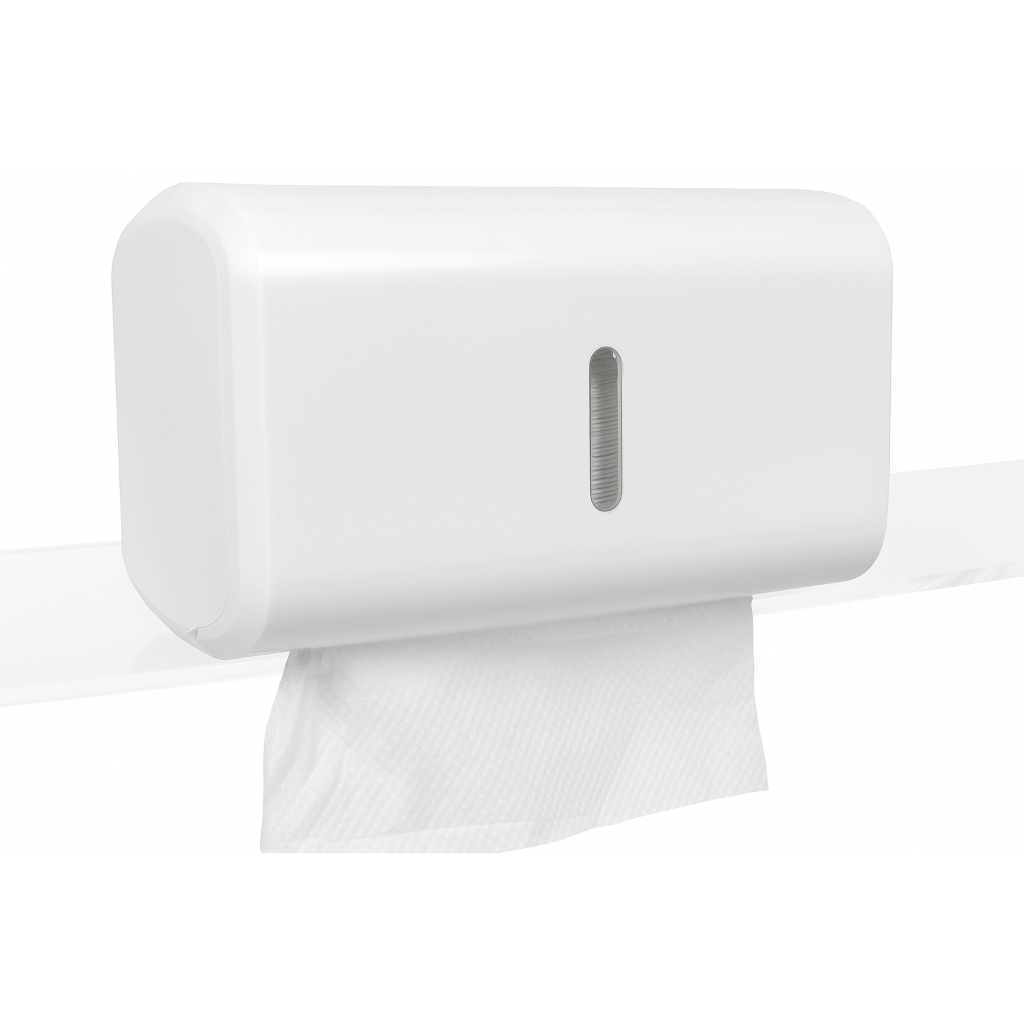 Dispenser Branco Papel Toalha Suporte Com Trava Dupla