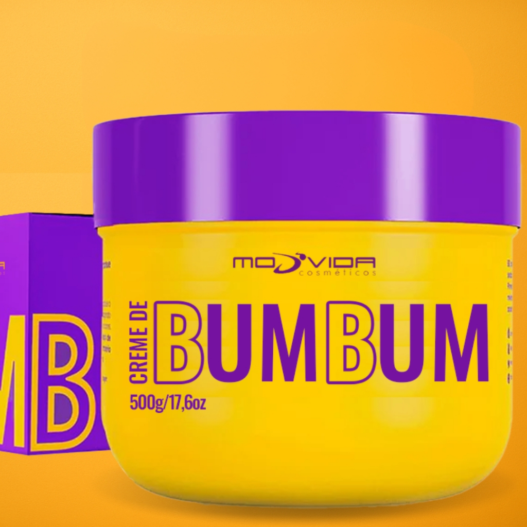 Bumbum Creme Tratamento Foliculite, Redutor de Celulite Estrias Hidratante Corporal 500g