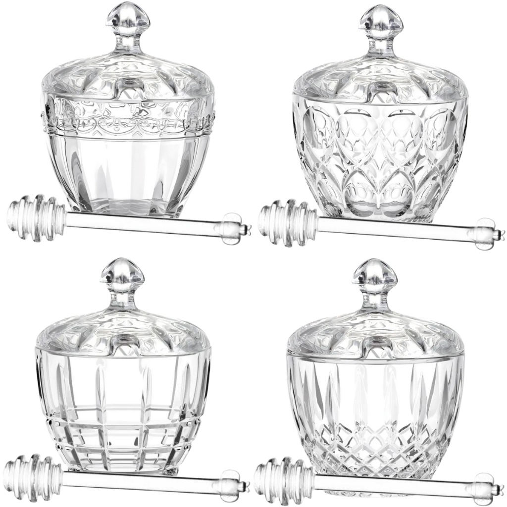 MELEIRA EM VIDRO DESING MODERNO MESA POSTA em Oferta na Shopee