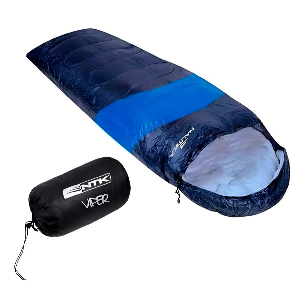 Postagem no mesmo dia !! Azul e preto Saco de dormir Nautika Viper leve e compacto