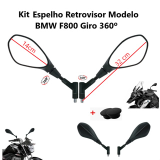 Espelho Retrovisor Modelo BMW F800 GS650 Giro 360 Rosca Honda CG Titan Fan 125 150 160 Twister em Oferta na Shopee