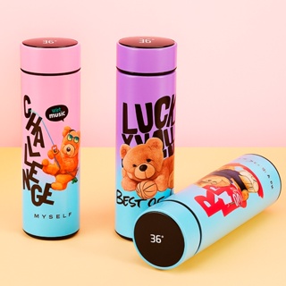 Garrafa Térmica Aço Inox Infantil Temperatura Digital 500ml Led Ideal Para Viagens Escola em Oferta na Shopee