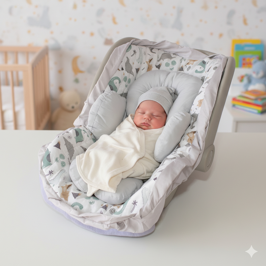 kit Jogo De Capa Bebê Conforto + Redutor de corpo Para Bebês modelo universal infantil/ bebê