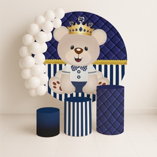 Kit Capas Painel Cilindros Ursinho Principe Azul Marinho REF 069 em Oferta na Shopee