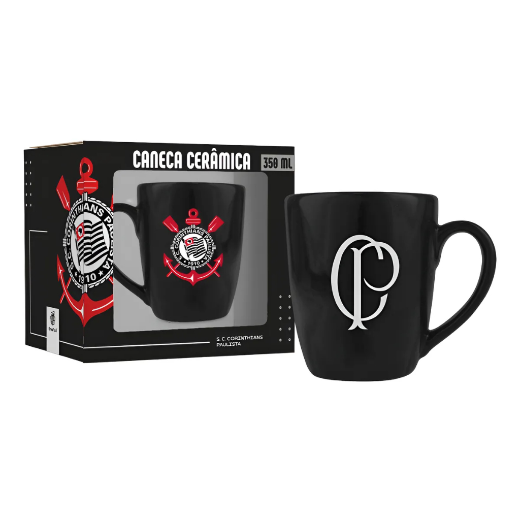 CANECA CERAMICA PRIME 350ML - CORINTHIANS