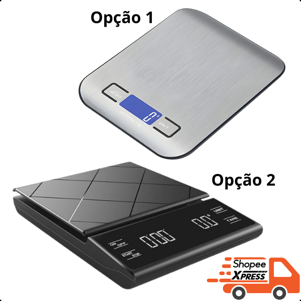 Balança Digital BARISTA 03kG OU COZINHA 10kg Alta Precisão Nutrição Dieta X-Matte em Oferta na Shopee