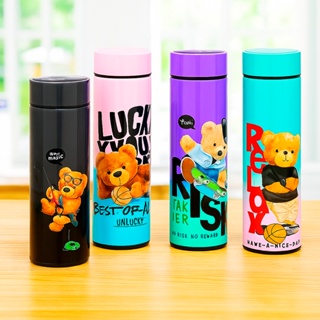 Garrafa Térmica Inox 500ml com Termômetro LED Infantil - Estilo Moderno e Isolamento Superior em Oferta na Shopee