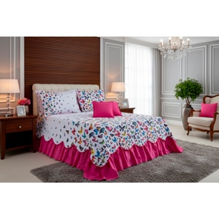 KIT Cobre Leito Colcha Belize Luxo Premium - Queen Size - 05 Peças em Oferta na Shopee