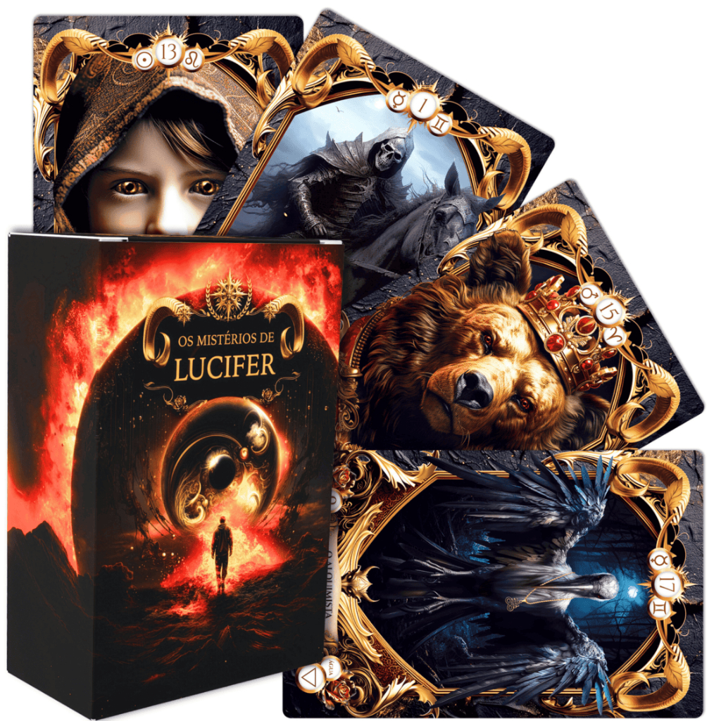 Baralho Cigano Oráculo Os Mistérios de Lucifer com 36 cartas 100% Plastificadas E Revista com 28 pág em Oferta na Shopee