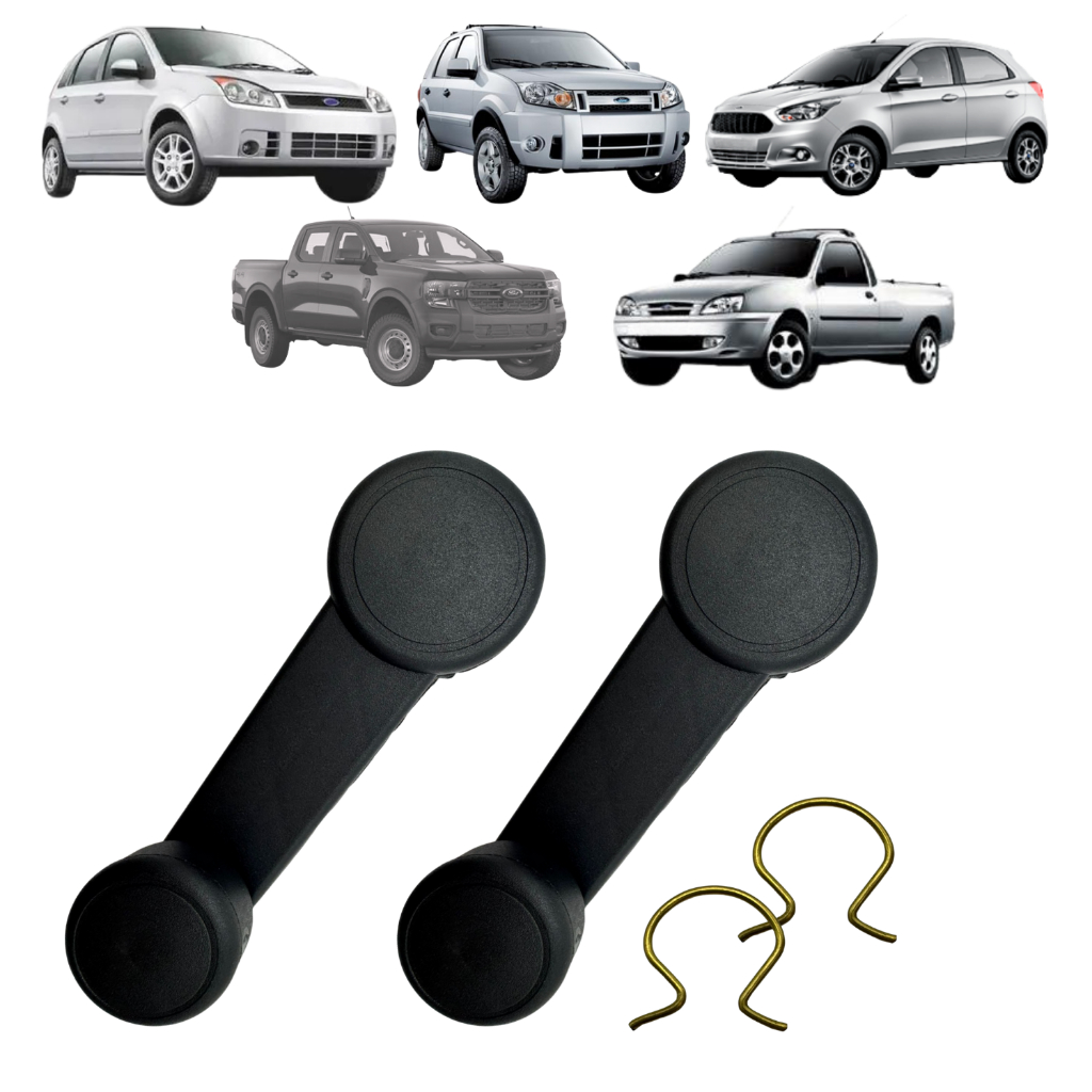Manivela regular Abrir Vidro Porta Fiesta Ka Courier Ecosport em Oferta na Shopee