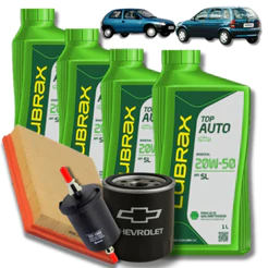 KIT TROCA DE ÓLEO LUBRAX 20W50 + FILTROS (CORSA WIND 1.0 1998)