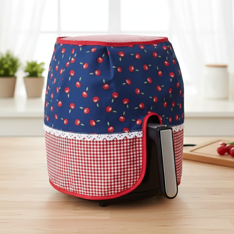Capa para Air Fryer Renda Fritadeira Elétrica 4,0L a 5,0L Protetora Panela Cozinha Airfryer