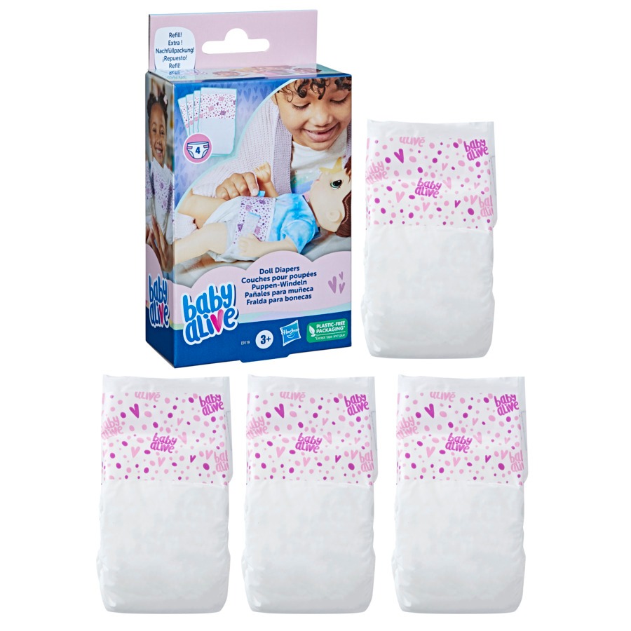 Baby Alive Refil De Fraldas Para Bonecas - Hasbro E9199 em Oferta na Shopee