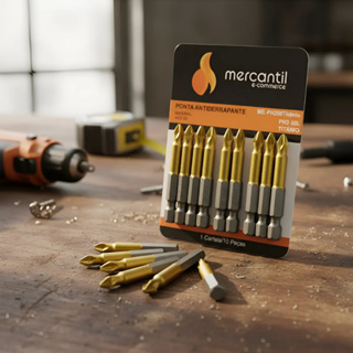 Ponta Bits PH2 50mm Kit 10 peças Titânio Ponteira Magnética Antiderrapante Parafusadeira Philips Imã Mercantil em Oferta na Shopee