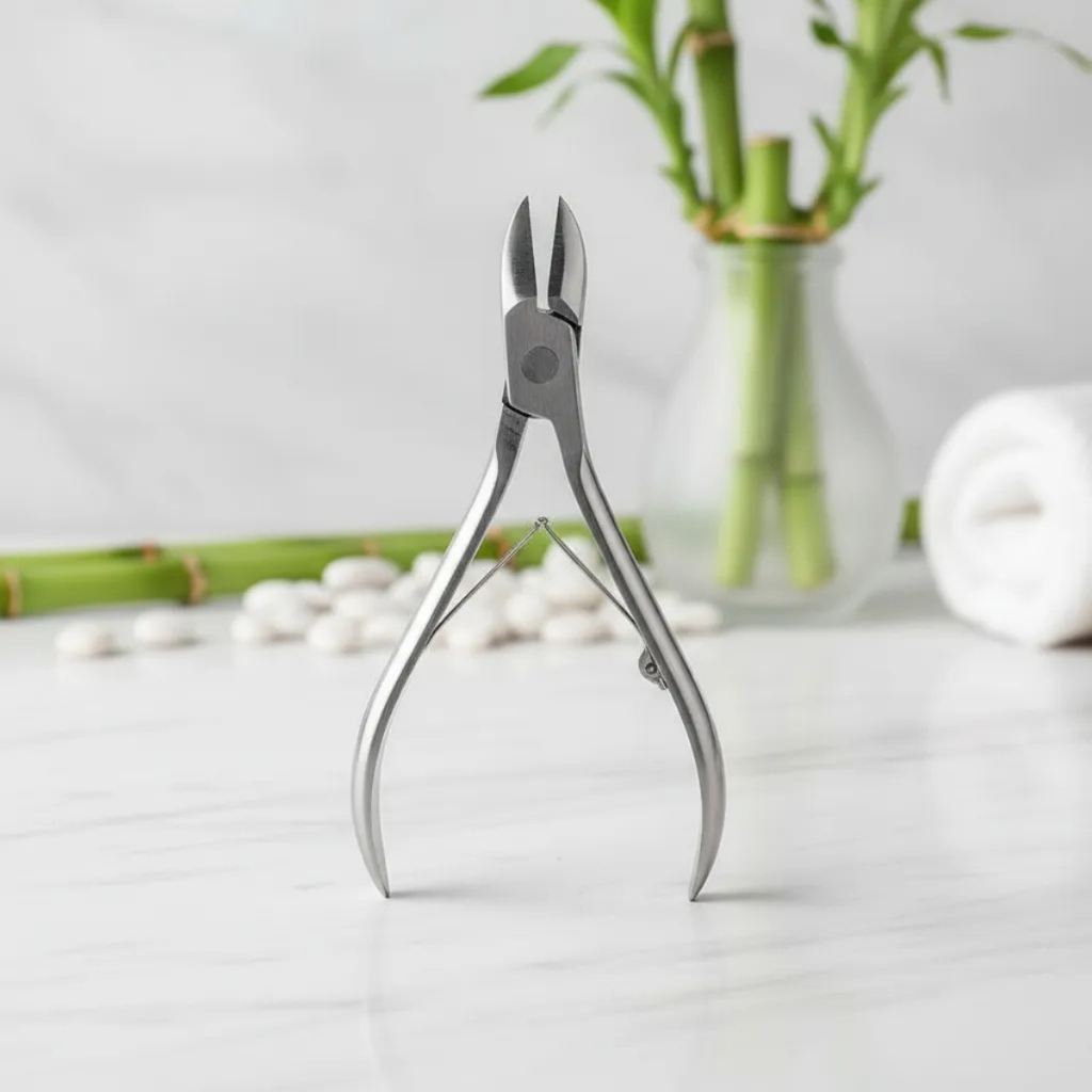 Alicate corte unha ponta 18mm x 10cm Podologia Profissional manicure pedicure encravadas auto clave