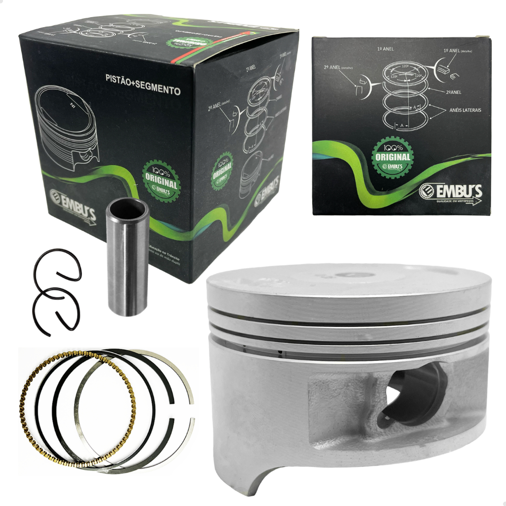Kit Pistão 3mm 68,5mm Para Crf 230 Competição