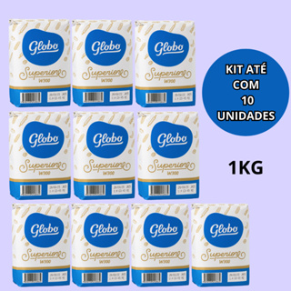 Farinha De Trigo Globo Superiore 1kg Enriquecida W300 Kit com até 10 unidades em Oferta na Shopee