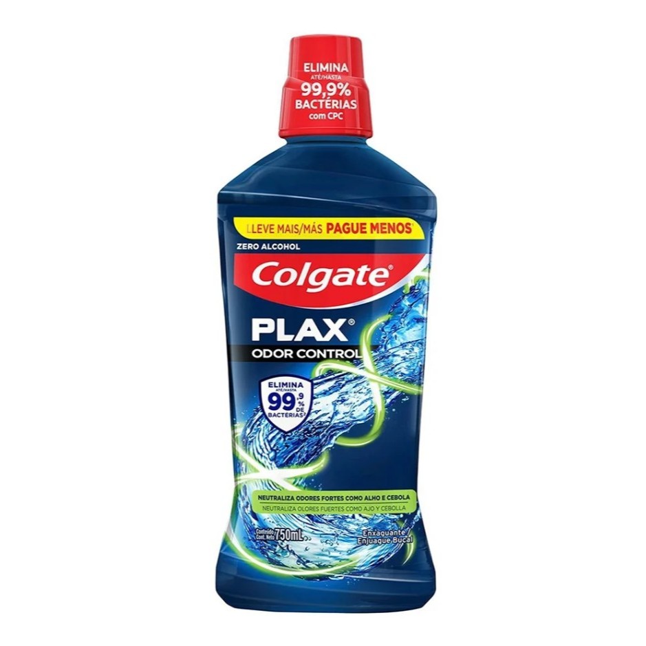 Enxaguante Bucal Plax Colgate Odor Control 750ml em Oferta na Shopee