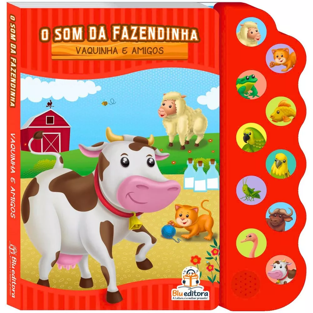 Livro Sonoro Infantil O Som da Fazendinha