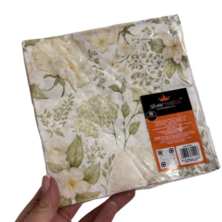 20 Guardanapos de Papel Folhagem Suave 32x32 cm Folha Dupla Silver Festas - Inspire sua Festa Loja em Oferta na Shopee