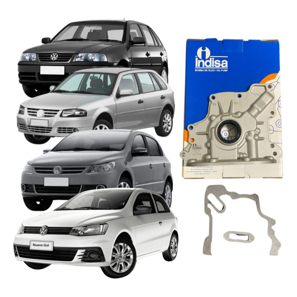 Bomba de Óleo Gol Fox Polo Voyage Saveiro Crosfox Kombi Motor EA111 1.0 1.6 8V