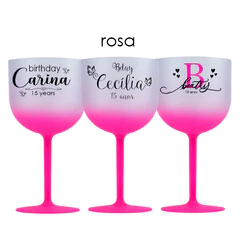 Kit 15 Taças De GIN Degrade Acrílico Personalizado 580ml TOP