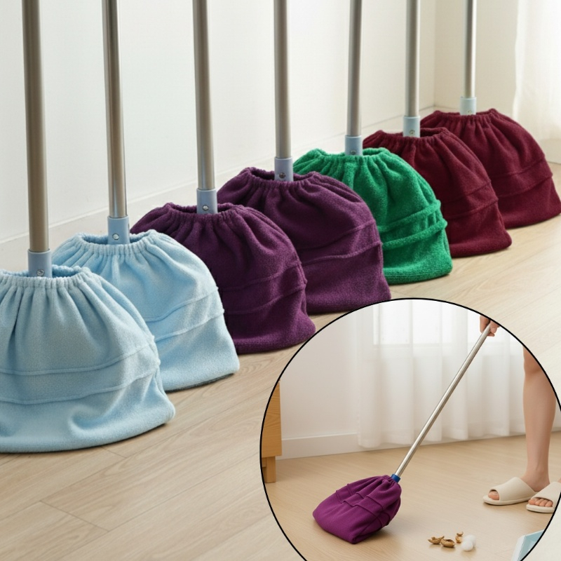Capa Mop de Microfibra Lavável Refil para Vassoura Limpeza Piso Teto Janela Super Absorvente Uso Seco Úmido Prático em Oferta na Shopee