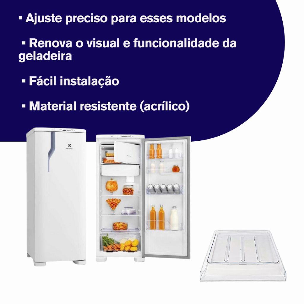Tampa Da Gaveta De Legumes Electrolux Rde33 Re31 Re28 Re29