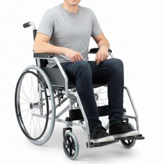 Cadeiras de Rodas Dobravel em Aço D100 DellaMed em Oferta na Shopee