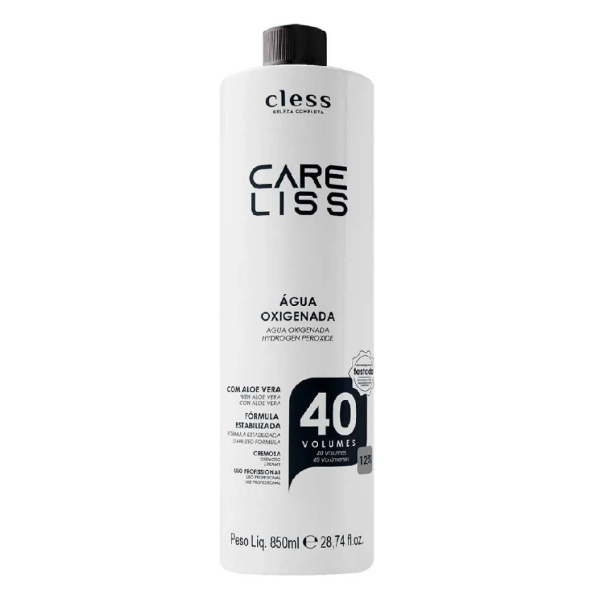 Care Liss Água Oxigenada 40 volumes 850ml em Oferta na Shopee