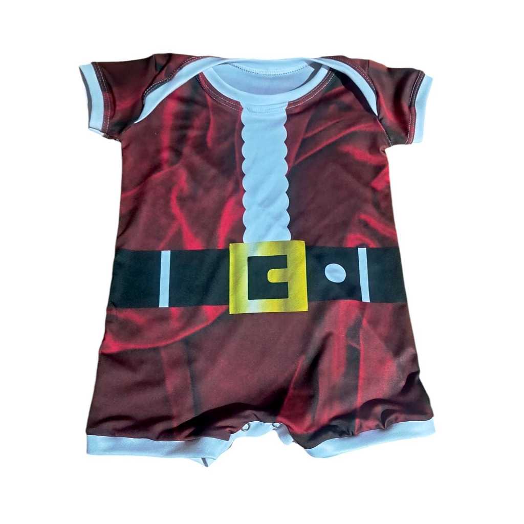 Body /camiseta / saia / vestido Papai noel tex Natal