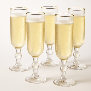 Kit 6 Taça Champanhe Espumante Versalhes Borda Dourada 170ml Natal Ano Novo em Oferta na Shopee