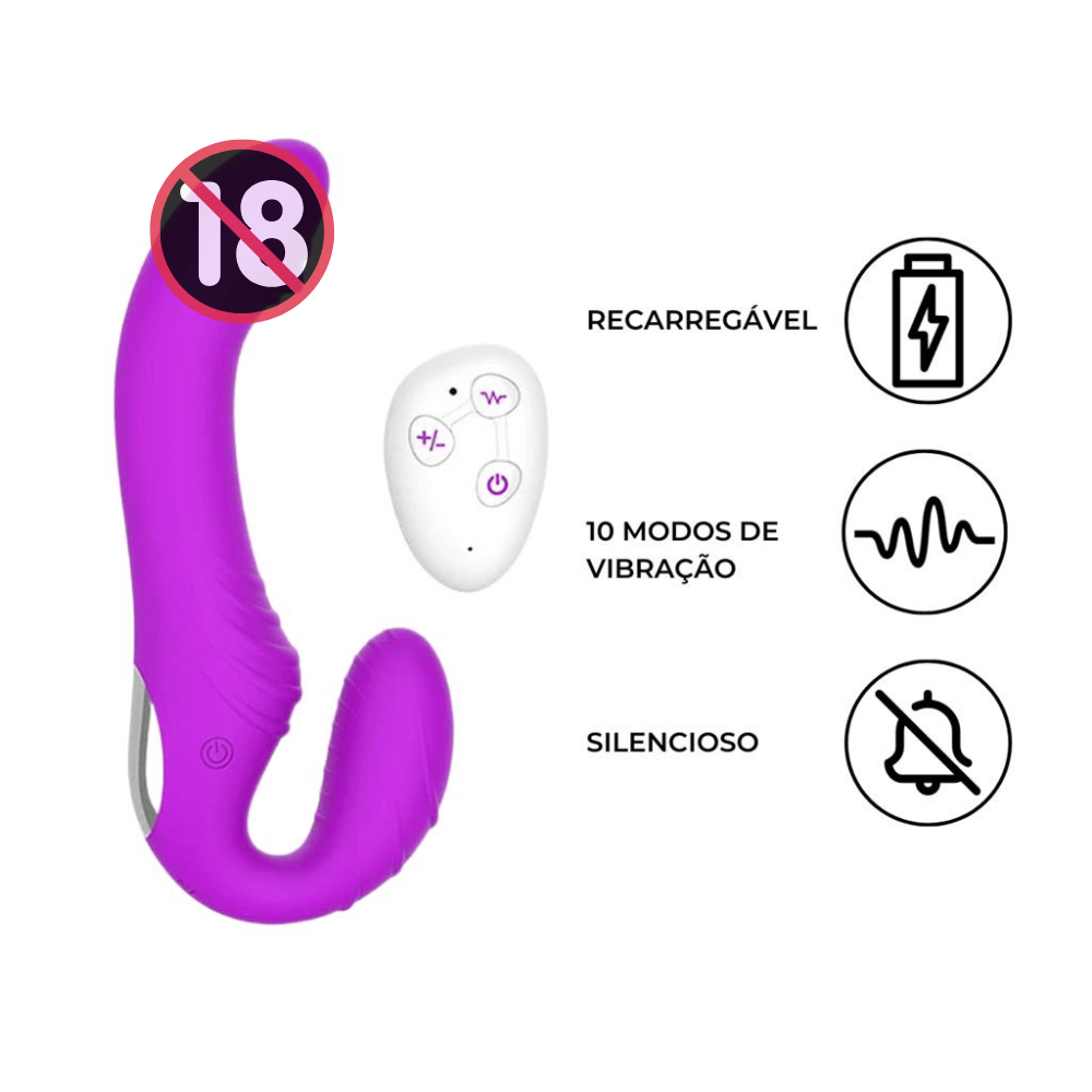Vibrador Feminino Ponto G Anus Dupla Estimulacao Controle Ponto g