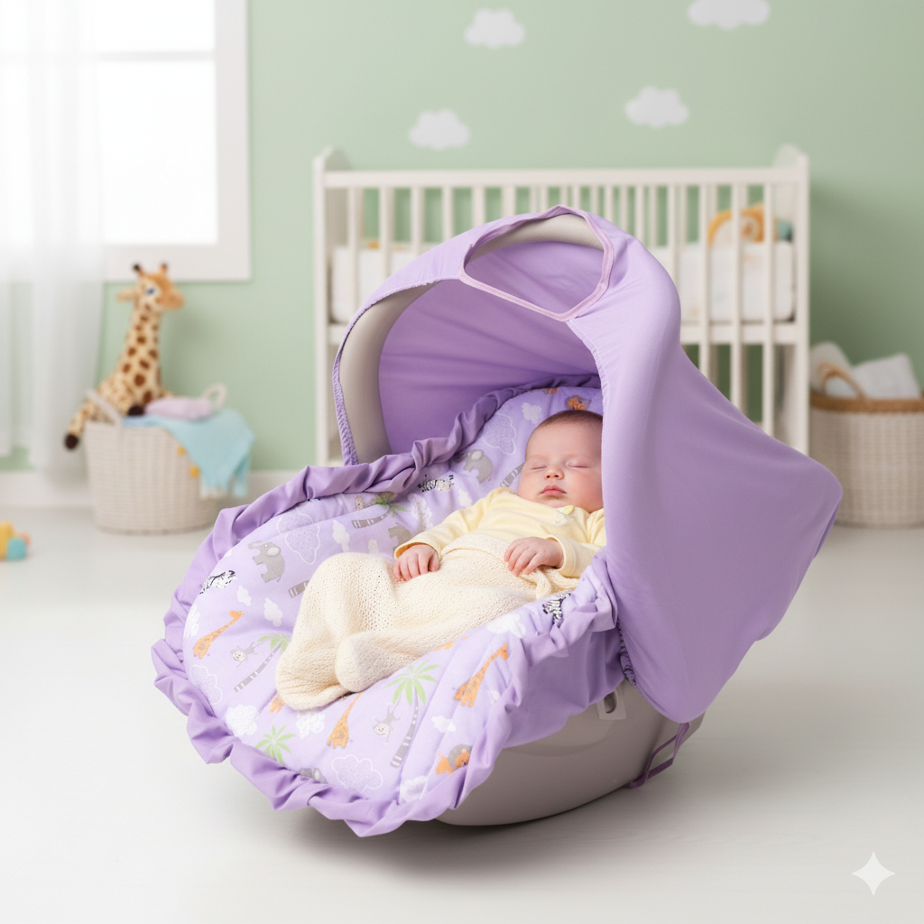 Capa Bebê Conforto E Capota Protetora De Sol Tam. Universal - enxoval de bebê, infantil, maternidade