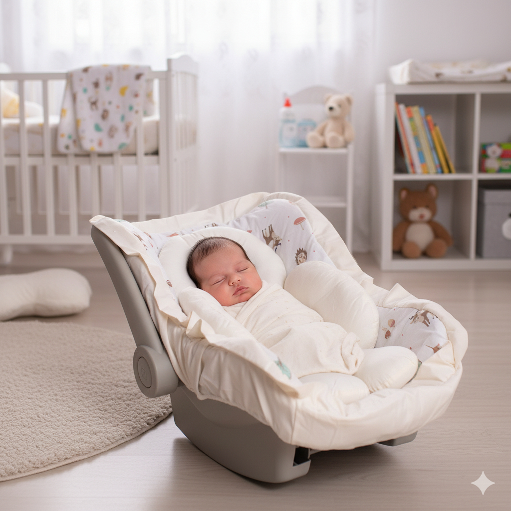 Kit Capa Bebê Conforto + Apoio Redutor Para Bebês varias estampas-preço Top-mate