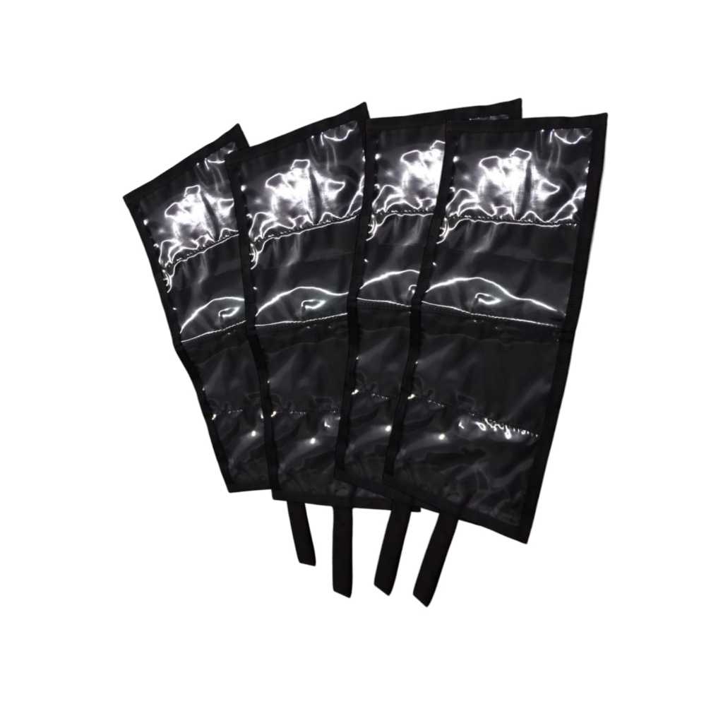 4 Organizadores Pretos De Kit Sobrevivência Militar