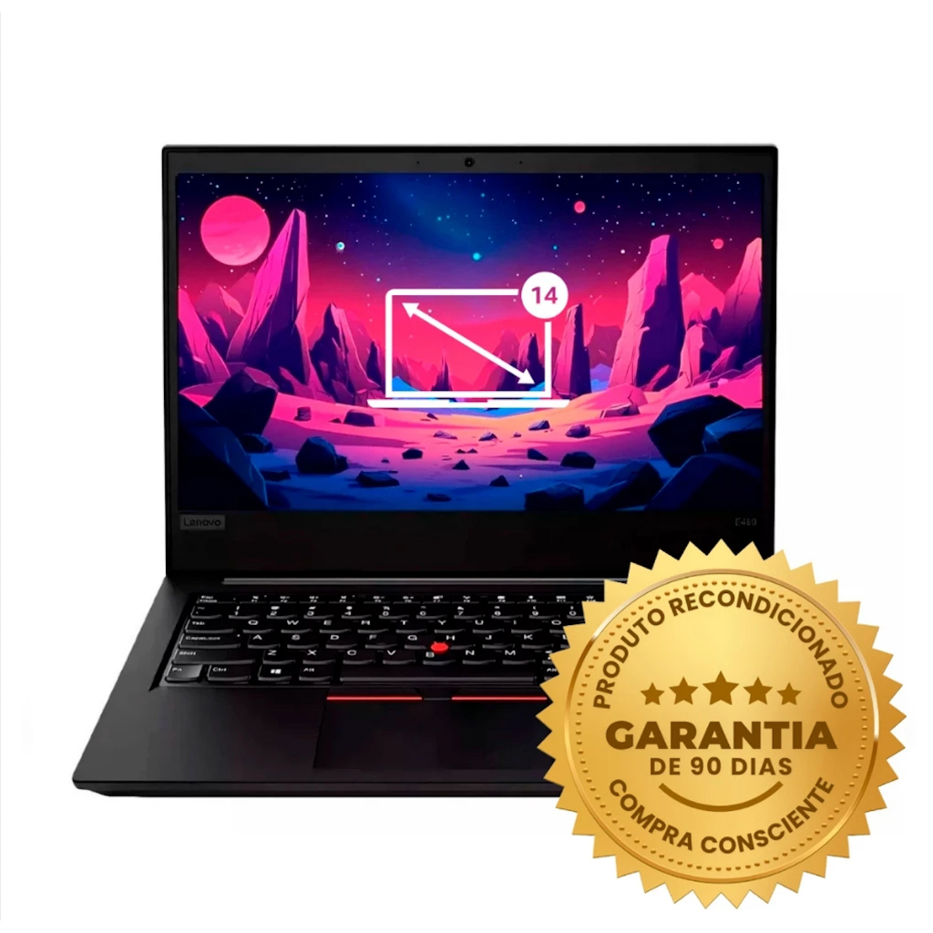 Notebook Lenovo T495 Ryzen 5 Pro 3500u 8gb 240 SSD Win 11 Pro Garantia