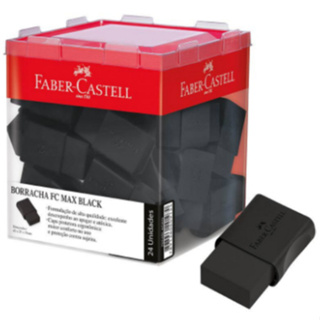 BORRACHA MAX BLACK KIT 3 UND FABER CASTELL em Oferta na Shopee