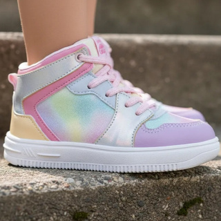 Tênis Infantil Ortopasso Force One Menina Feminino Rosa Colorida Cano Alto Fashion Moda Botinha em Oferta na Shopee