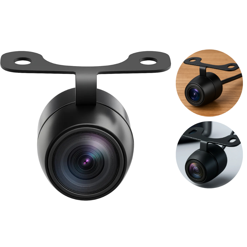 Camera Dianteira Frontal Automotiva Veicular Entrada Rca