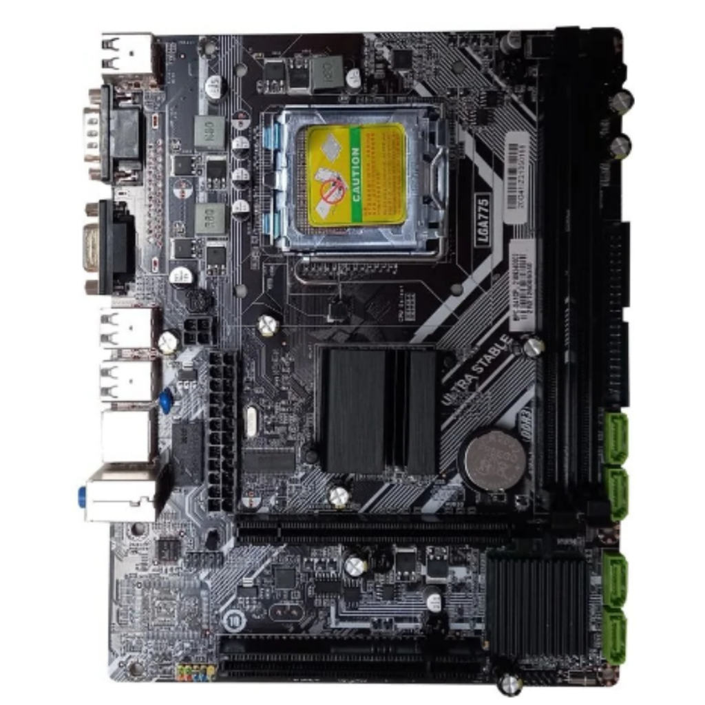 Placa-Mãe Socket 775 G41CPL DDR3 | VGA | USB | Rede | Áudio | Ideal para PC Básico em Oferta na Shopee
