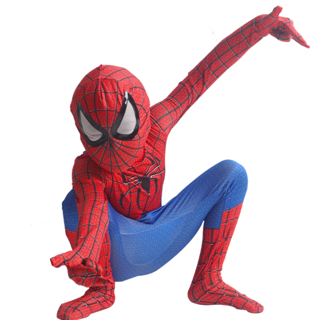 Fantasia Infantil Homem Aranha O Espetacular Super- Herói Menino Alta Qualidade